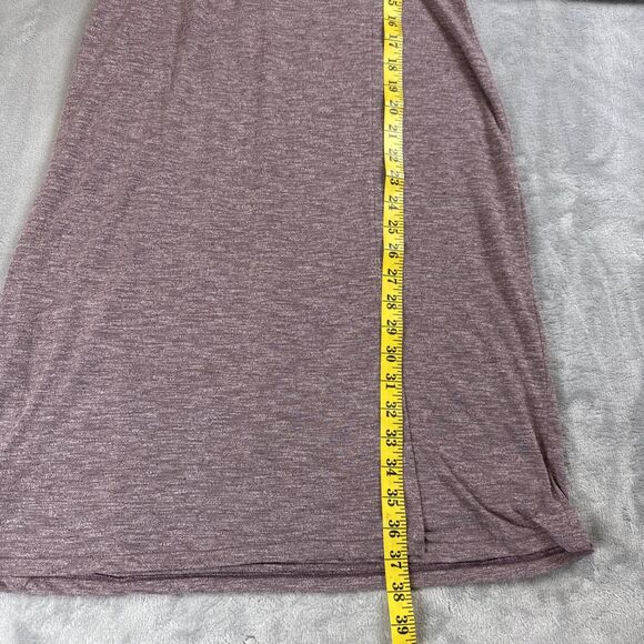 Athleta Wrap-It-Up Dress Women’s Small Pink Heathered Long Sleeve Casual - Picture 4 of 8